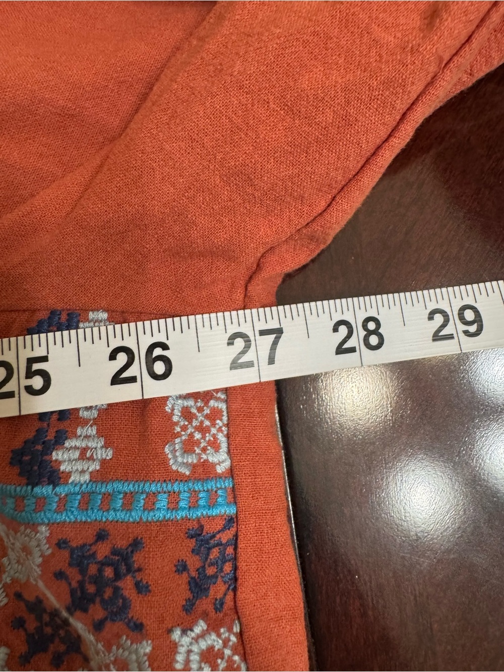 Savanna Jane 3X Embroidered Floral Boho Peasant Top Rust Plus - Picture 12 of 15